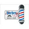 DECO. MURALE METAL 50X50CM BARBER