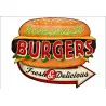 DECO. MURALE METAL 33X40CM BURGER