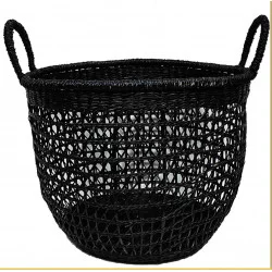 CORB. AJOUREE BLACK MM D32 H26/34CM