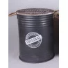 TABOURET/COFFRE METAL VINTAGE PM 27 H41.