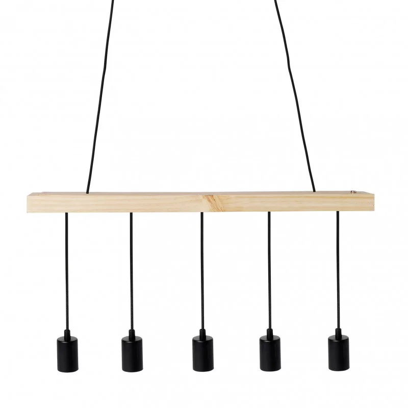 SUSPENSION BOIS MET.5 CORDONS
