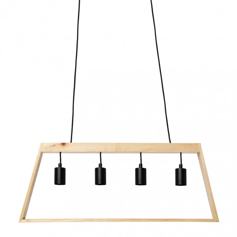 SUSPENSION TRAP.BOIS 4 CORDONS