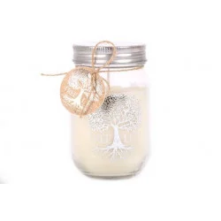 BOUGIE MASON JAR ARBRE DE VIE 7X12CM