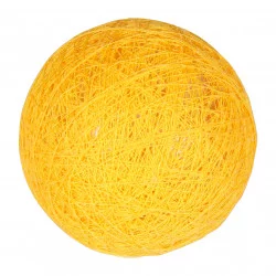 BOULE TISSU JAUNE MOUTARDE D6