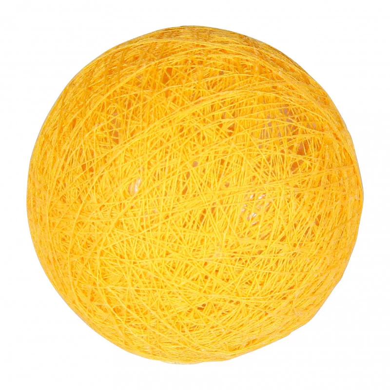 BOULE TISSU JAUNE MOUTARDE D6
