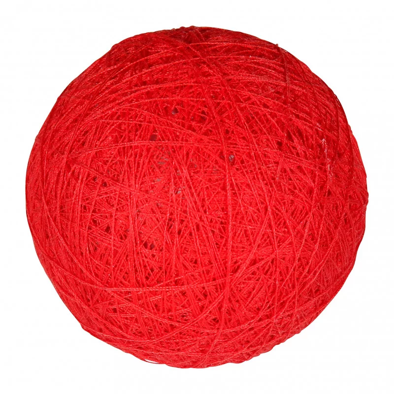 BOULE TISSU ROUGE D6