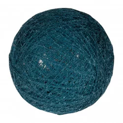 BOULE TISSU BLEU PETROLE D6