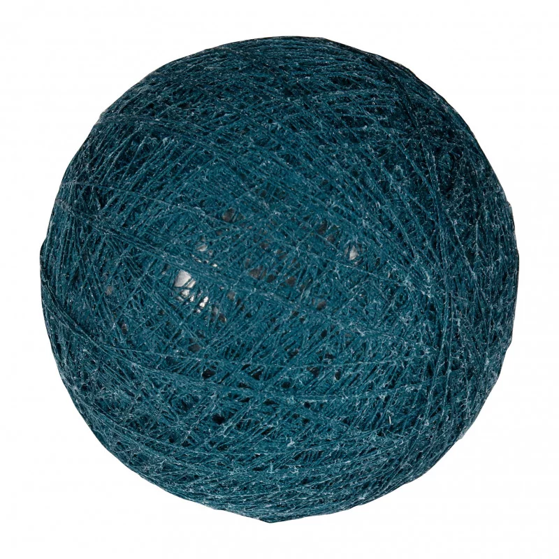 BOULE TISSU BLEU PETROLE D6