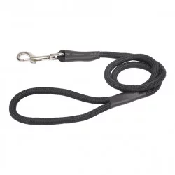 LAISSE RONDE NOIR NYLON 10mm x 1M