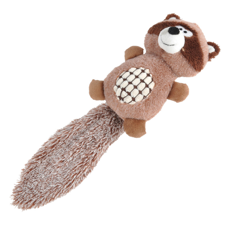 JOUET PELUCHE RATON LAVEUR 30CM BRUN