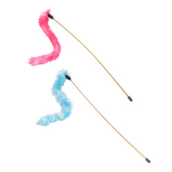 CANNE A PECHE APPAT PLUMEAU 50CM 2 COLO