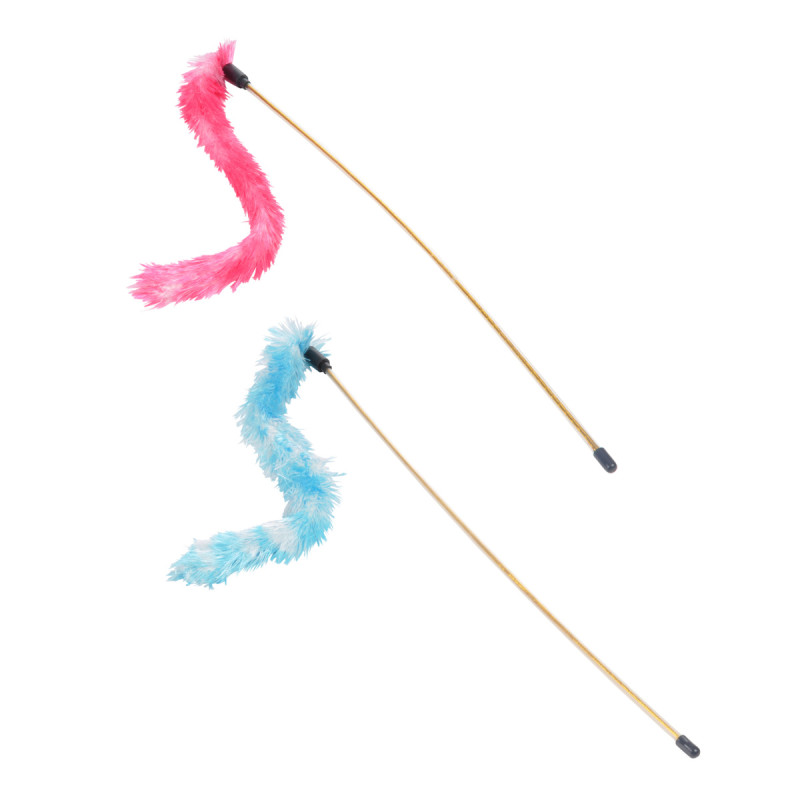 CANNE A PECHE APPAT PLUMEAU 50CM 2 COLO
