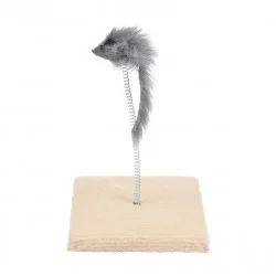 JOUET SOURIS RESSORT CARTON 14.3X14.3