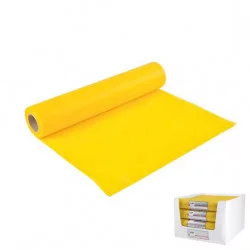 CHEMIN TABLE JAUNE EFFET TISSUS 30cmx7.2