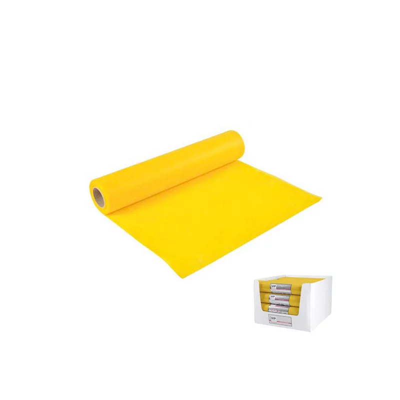 CHEMIN TABLE JAUNE EFFET TISSUS 30cmx7.2