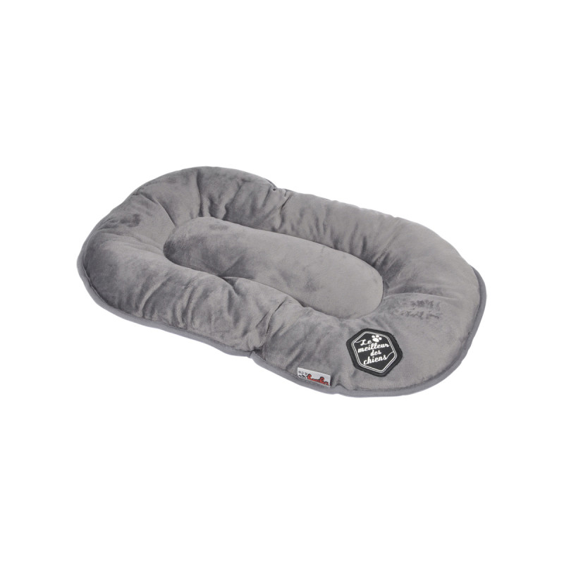 COUSSIN FLOCON 53CM PATCHY GRIS