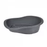CORBEILLE PLAST TINO 95*70*H29CM GRIS