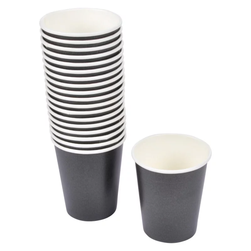 Gobelet Carton 23Cl noir Lot de 20