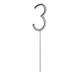 CIERGE MAGIQUE "3" 15.5CM