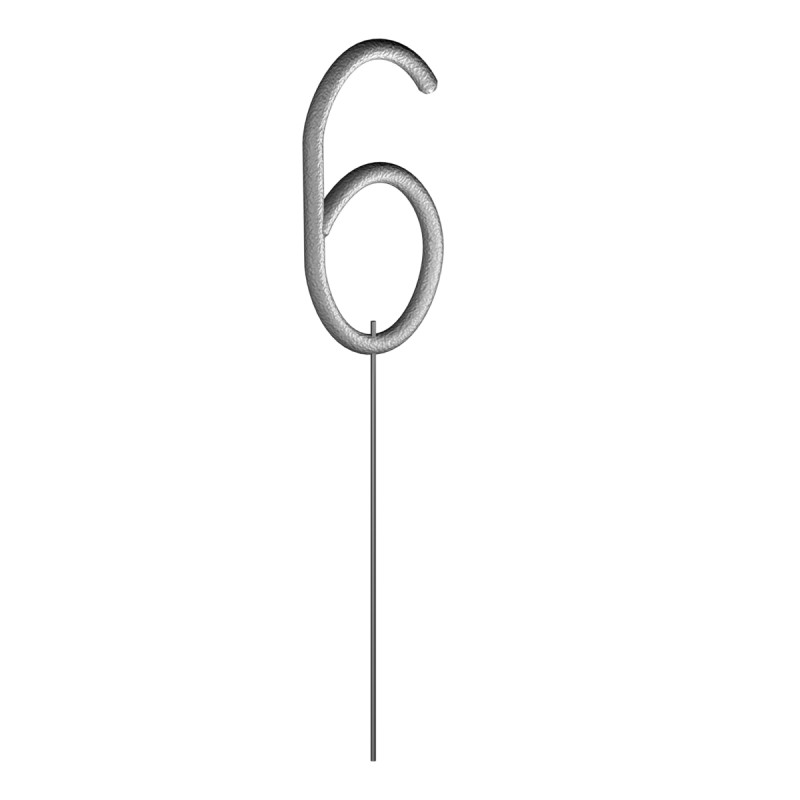 CIERGE MAGIQUE "6" 15.5CM