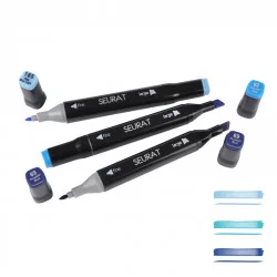 MARQUEUR DOUBLE-POINTE /3 BL