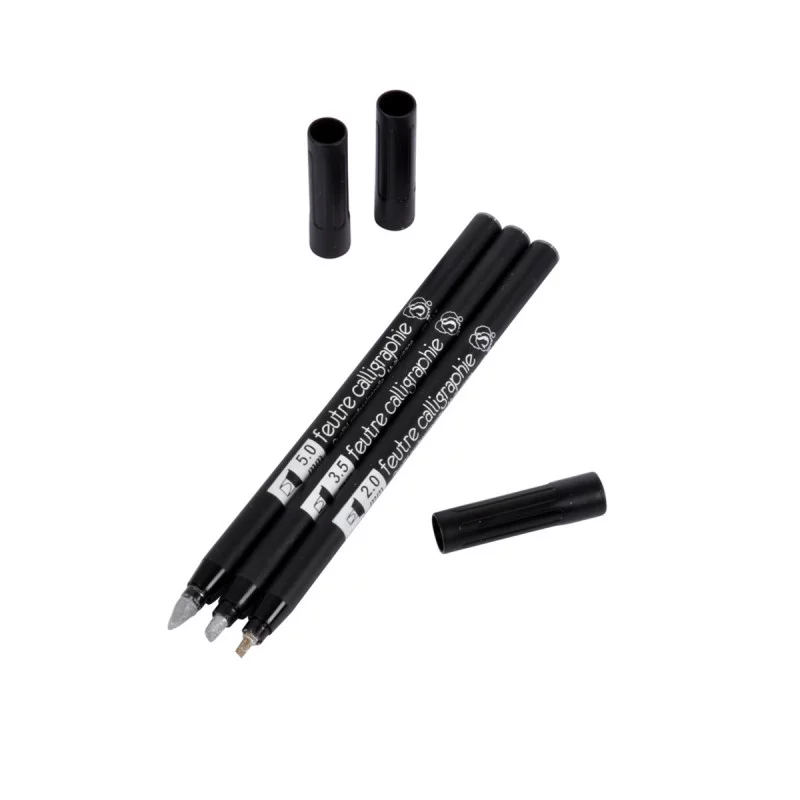 STYLO CALLIGRAPHIE /3 ARGENT