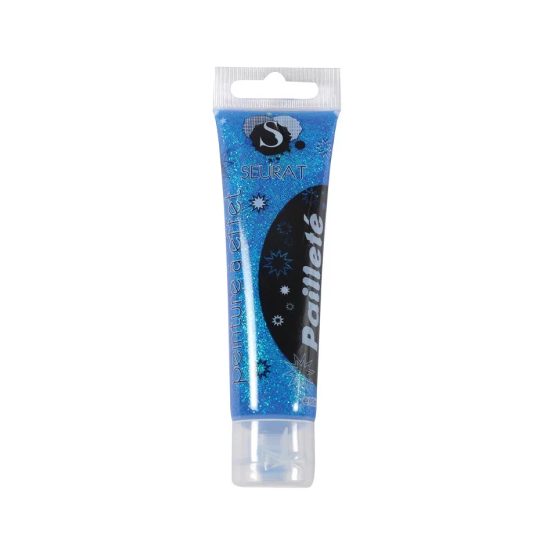 PEINTURE GLITTER 60ML BLEU