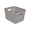 PANIÈRE TRESSÉE TAUPE 13L 36*25*H15CM