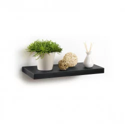 ETAGERE FLOT NOIRE L50 22.8 3.4CM