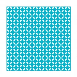 SERVIETTES DECO GEOMETRIQUE BLEU 3 PLIS