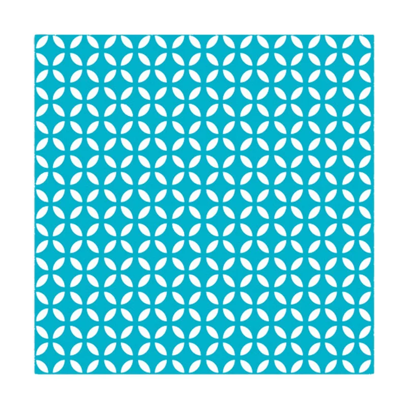 SERVIETTES DECO GEOMETRIQUE BLEU 3 PLIS