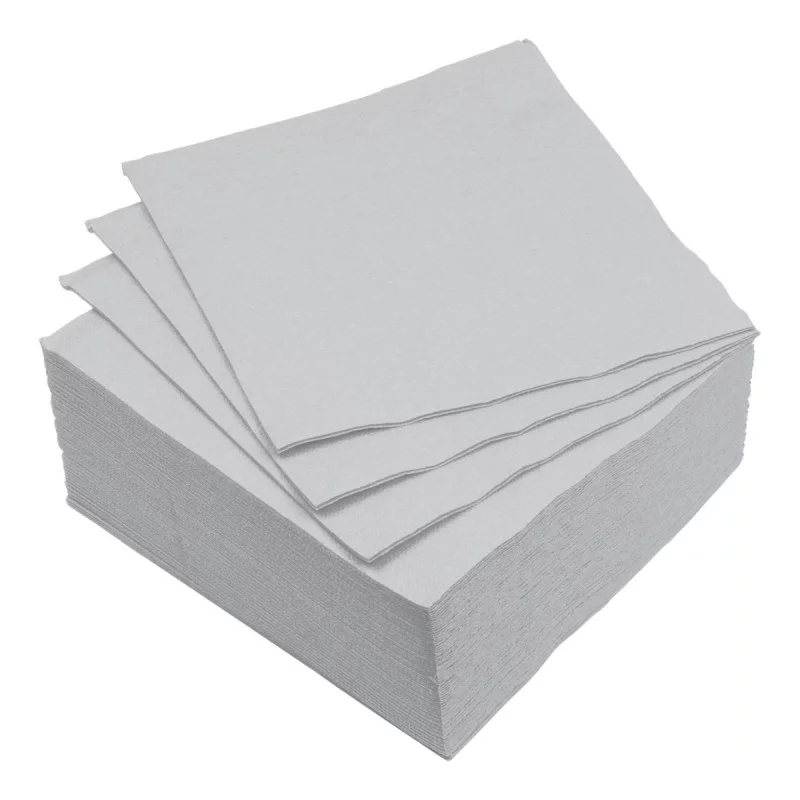 SERVIETTES MICRO GRIS X40
