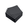 SERVIETTE MICRO 25x25/40 NOIR