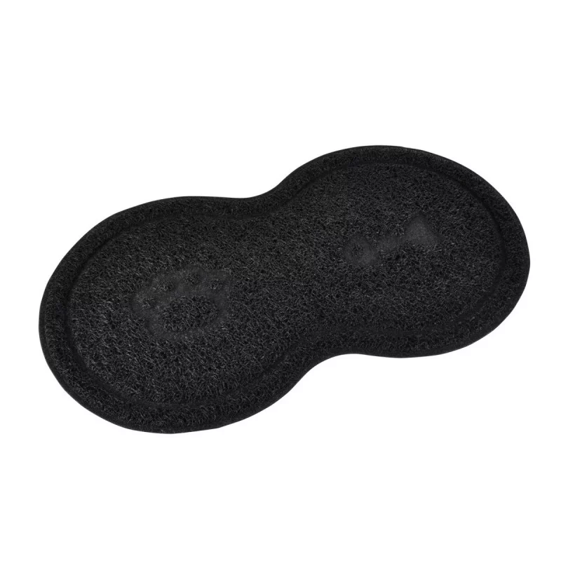 TAPIS DOUBLE NOIR PVC 46*26CM