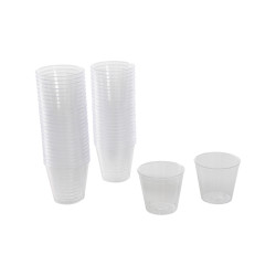 SET DE 50 MINI VERRINE PLAST PS TRAN
