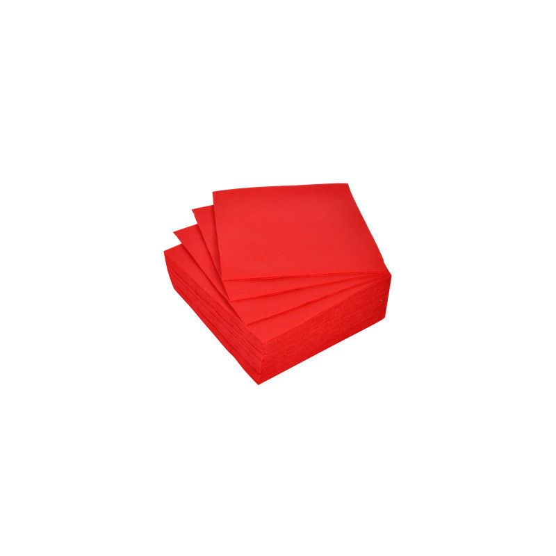 SERVIETTES X40 MICRO ROUGE
