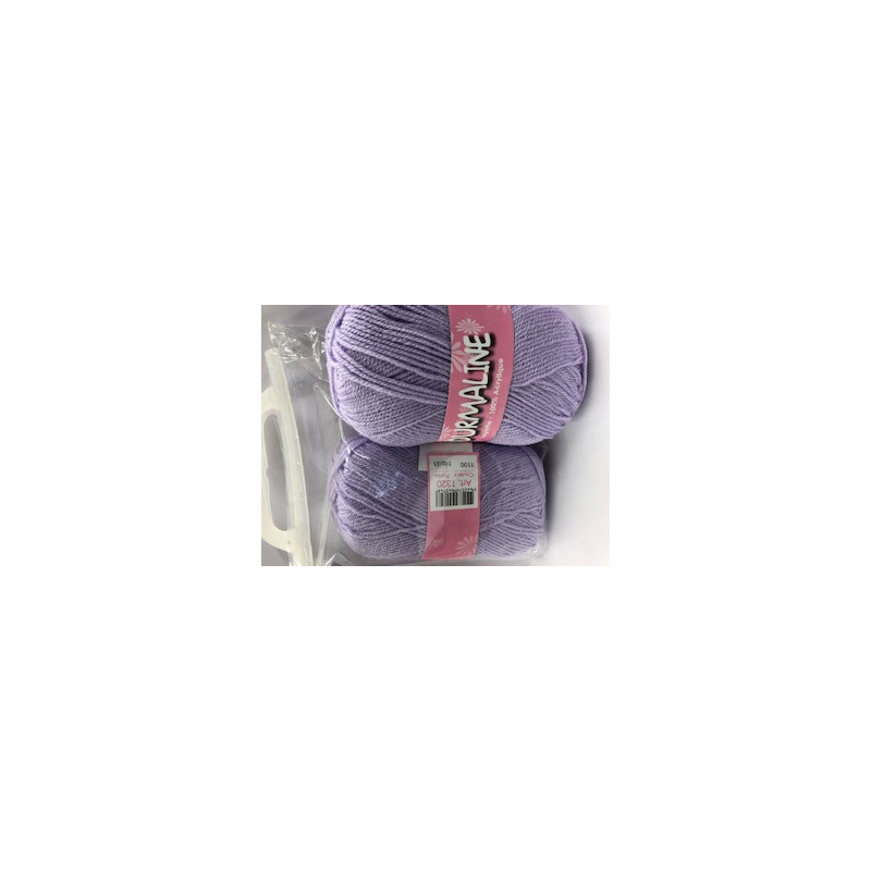 2 PELOTES 50GR TOURMALINE MAUVE