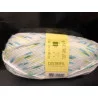 2 PELOTES 50GR FLUORINE BLANC CHINE VERT