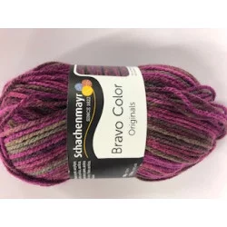 LAINE BRAVO COLOR TRIO GRIS/MARRON/VIOLE