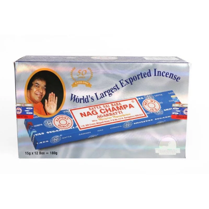 BATONNETS D'ENCENS NAG CHAMPA 21X4 12PCS