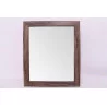 MIROIR EN BOIS FONCÉ 59X49cm