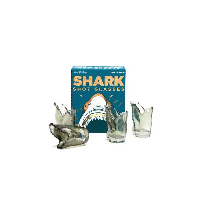 VERRE A SHOOTER REQUIN LOT DE 4