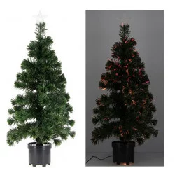SAPIN VERT FIBRE OPTIQUE - H80CM ENV - 1