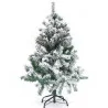 SAPIN LUXE FLOQUE 120CM - 226 têtes