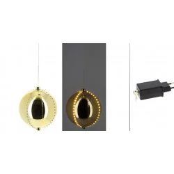 GRANDE BOULE OR DIAM 15 CM - 72 LED