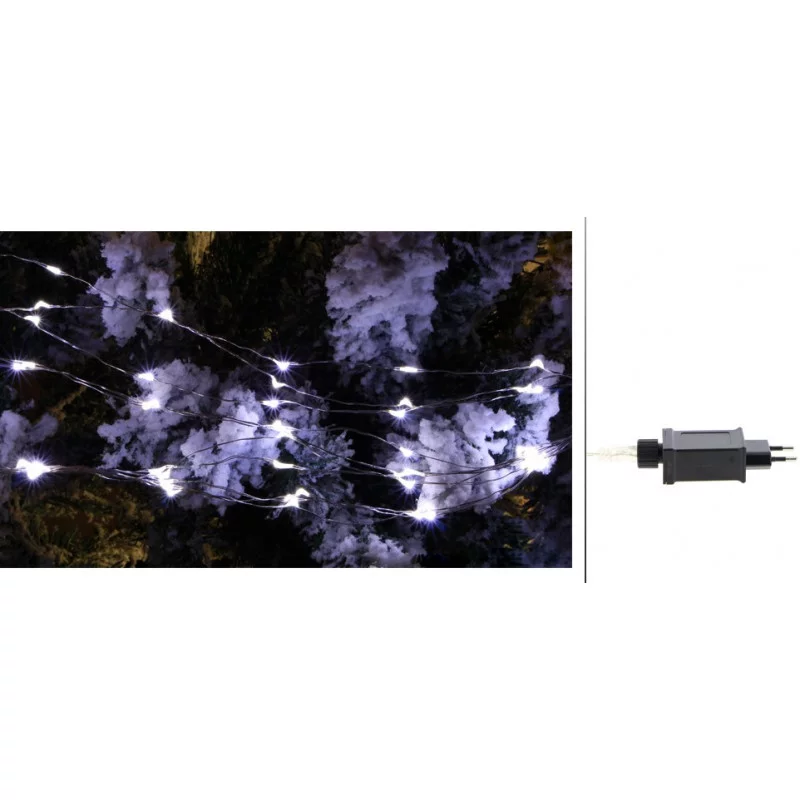 GUIRLANDE 200 LEDS NANO BLANC X10 TOMBEE