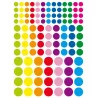 GOMMETTES RONDES COULEURS VIVES DIAM. AS