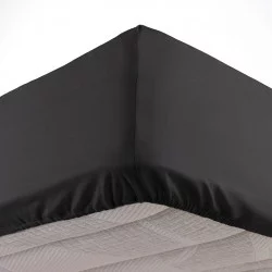 DRAP HOUSSE CHARBON 160/200 UNI 57 FILS