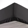 DRAP HOUSSE CHARBON 140X190 UNI 57 FILS