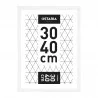 SOUS VERRE COLORIS BLANC 30X40CM